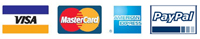 We accept VISA, MasterCard, Amercian Express and PayPal payments.